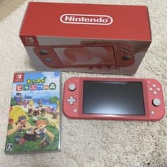 最終お値下げ中‼️【正規品】任天堂スイッチライト コーラル あつ森