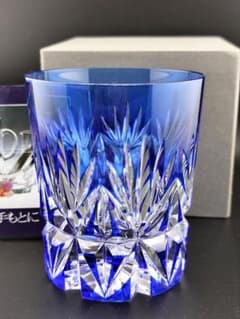 未使用品☆HOYA 最高級ロックグラス（切子、江戸切子、薩摩切子