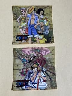 ONE PIECE 雷おこし ステッカー ルフィ ゾロ ナミ ウソップ サンジ