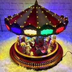 ミスタークリスマス メリーゴーランド 大型 Christmas オルゴール 回転