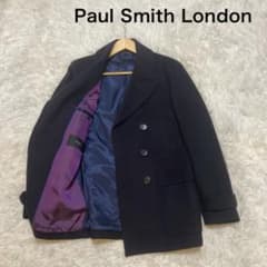美品】Paul Smith London ネイビーピーコート 毛100% M - メルカリ