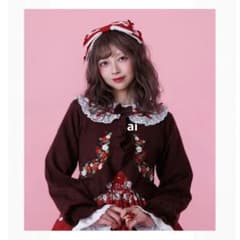 新品]アクシーズファム いちご刺繍ニットボレロ Chalmiere - メルカリ