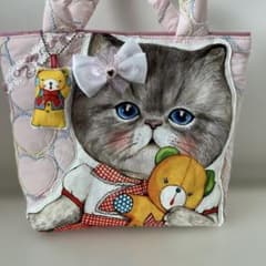 ルミちゃん キルト生地トートバッグ ハンドメイド コヤンイサムチョン