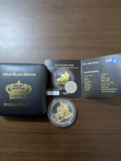 ウナとライオン 金メッキコイン 100/500 - メルカリ