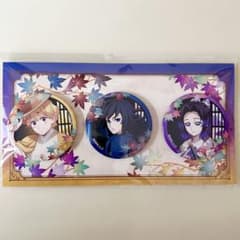 鬼滅の刃 京まふ 2025 缶バッジ3個セット 冨岡義勇 胡蝶しのぶ 我妻善