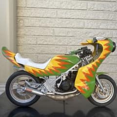 俺のマシン RG250R 完成品 当時物 旧車會 暴走族 爆発カラー 1/12