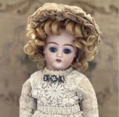アンティーク ドイツ製 ビスクドール MARKED 444 キャビネットサイズ
