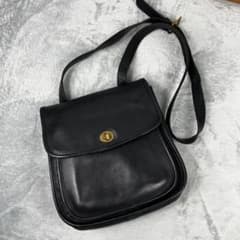 Old Coach ショルダーバッグ 9979 ブラック 黒 ターンロック - メルカリ