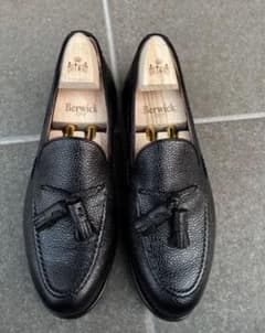 Berwick タッセルローファー UK7.5 4340CCDA BK シボ革 - メルカリ