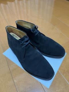 クロケット&ジョーンズ チャートシー ブラック スエード チャッカ