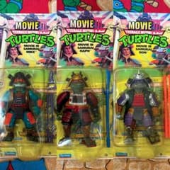 TMNT 90年代映画 ニンジャタートルズ サムライフィギュア3体セット未