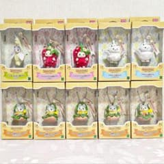 シルバニア キーチェーン バナナ いちご シマエナガ ハンバーガー 10個