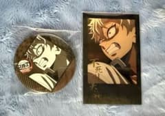 鬼滅の刃ダイニング お楽しみくじ チェキ風ブロマイド 缶バッジ 不死川