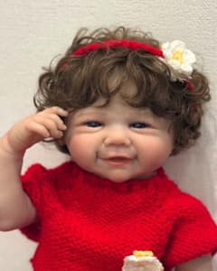 ☆新品☆リボーンドール フルボディー 天使の笑顔のベビーちゃん45cm