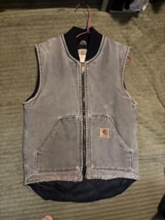 Carhartt グレー ジップアップベスト - メルカリ