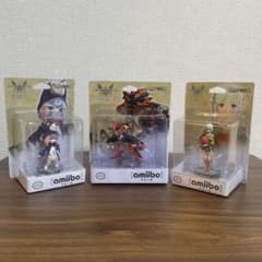 新品】モンスターハンターライズ モンハン アミーボ amiibo 3体セット