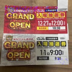 プレイランドキャッスル高浜店入場抽選券 - メルカリ