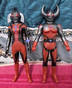 ウルトラマン80 塗装 ダークネス ソフビ フィギュア ウルトラの母 父