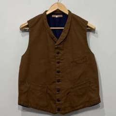 美品 ミスターフリーダム ダック キャンバス ワークベスト 38 シュガー