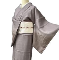 A167愛華 着物 訪問着 袷 刺繍 茶色 暈し 正絹 美品フォーマル - メルカリ