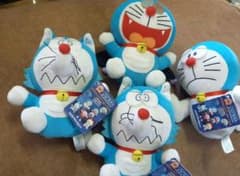 珍品☆レア☆ドラえもん♪ホラーぬいぐるみ☆3種4点セット