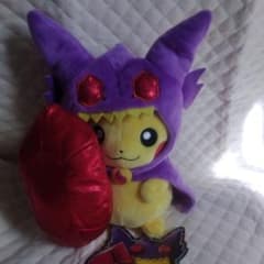匿名配送｜ポケセン限定 メガヤミラミぽんちょ ピカチュウ ぬいぐるみ
