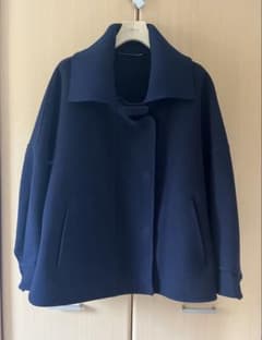 ebureエブール リバーウール リブニットカラー コート 36 - メルカリ