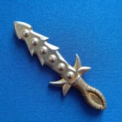 ビックリマン ガチャ当時物 ダイキャスト製 ワンダーマリアの剣 六星球