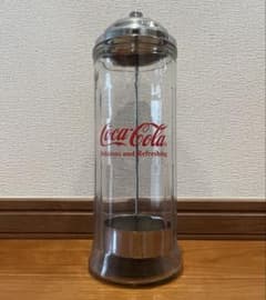 Coca-Cola ガラス製ストローディスペンサー - メルカリ