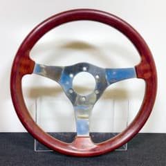 TND プロント PRONTO ワインレッド ウッドステアリング 当時物 希少