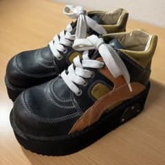 Swear London 厚底 レザー ハイカット シューズ 90s Y2K - メルカリ