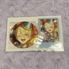 にじさんじ 緋八マナ 2025 誕生日グッズ 缶バッジ&チェキ風カード