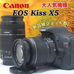 美品✨デジタル一眼レフ Canon ダブルレンズ kissx5 バリアングル液晶