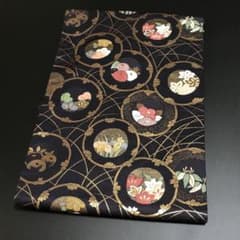 6473］名古屋帯 美品 松竹梅丸文 唐織 金糸 九寸 正絹 着物 - メルカリ