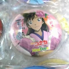 希少 名探偵コナン NewDays 缶バッジ 毛利蘭 七福神 ニューデイズ
