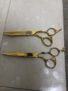 美容師 金シザー2丁セットWAHL - メルカリ
