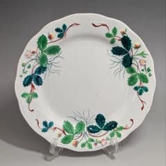 クレイユモントロー バルボティーヌのいちご皿 FRAISE 花リム プレート