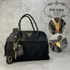 PRADA ショルダーバッグ プラダ 2way キルティング 1BB027 黒 - メルカリ