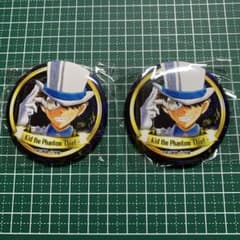 北栄町 コナン百貨店 限定 ガチャ 缶バッジ 怪盗キッド 2個 名探偵