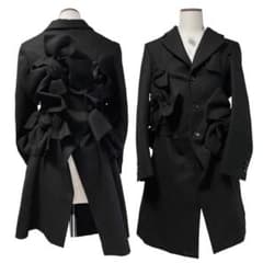 AD2013 コムデギャルソン 立体リボン装飾 ウール ロングコート - メルカリ