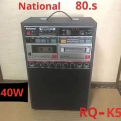 ジャンク品】昭和レトロ 【NationalホームカラオケRQ-K5 】採点機能