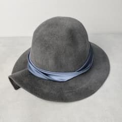 美品✨️MAXIM フェルトハット 兎毛 グレー - メルカリ