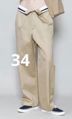 ⭐︎美品⭐︎6(ROKU) コットンチノパンツ マーベルト ベージュ 34