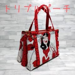 ロラライハリス♥トリプルポーチ ハンドメイド ショルダーバッグ ミニ