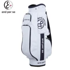 新品 and per se アンパスィ ジャカードツイル キャディバッグ WH