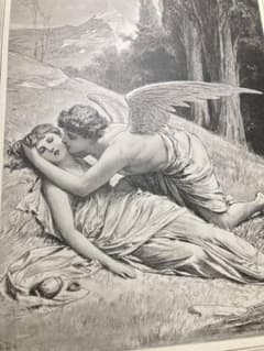 大判⭐️1882年 ポール・トゥマン 美しい挿絵『アモルとプシュケ