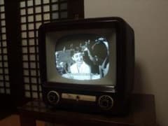 ナショナル初期型ブラウン管白黒テレビ プロの整備済みです きれいに