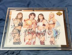 女子プロレス マリーゴールド ロイヤルシート 特典 4選手 サイン入り