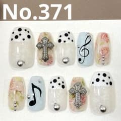 371オーダーネイル ネイルチップ ウィッシュコア ドット 平成 - メルカリ
