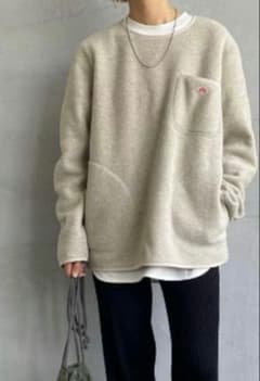 美品 DANTON フリースプルオーバー ベージュ36 - メルカリ